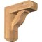 Ekena Millwork Funston Craftsman Smooth Bracket w/ Offset Brace, Western Red Cedar, 5 1/2"W x 16"D x 16"H BKT0604X16X16FST04SWR - alternate 1